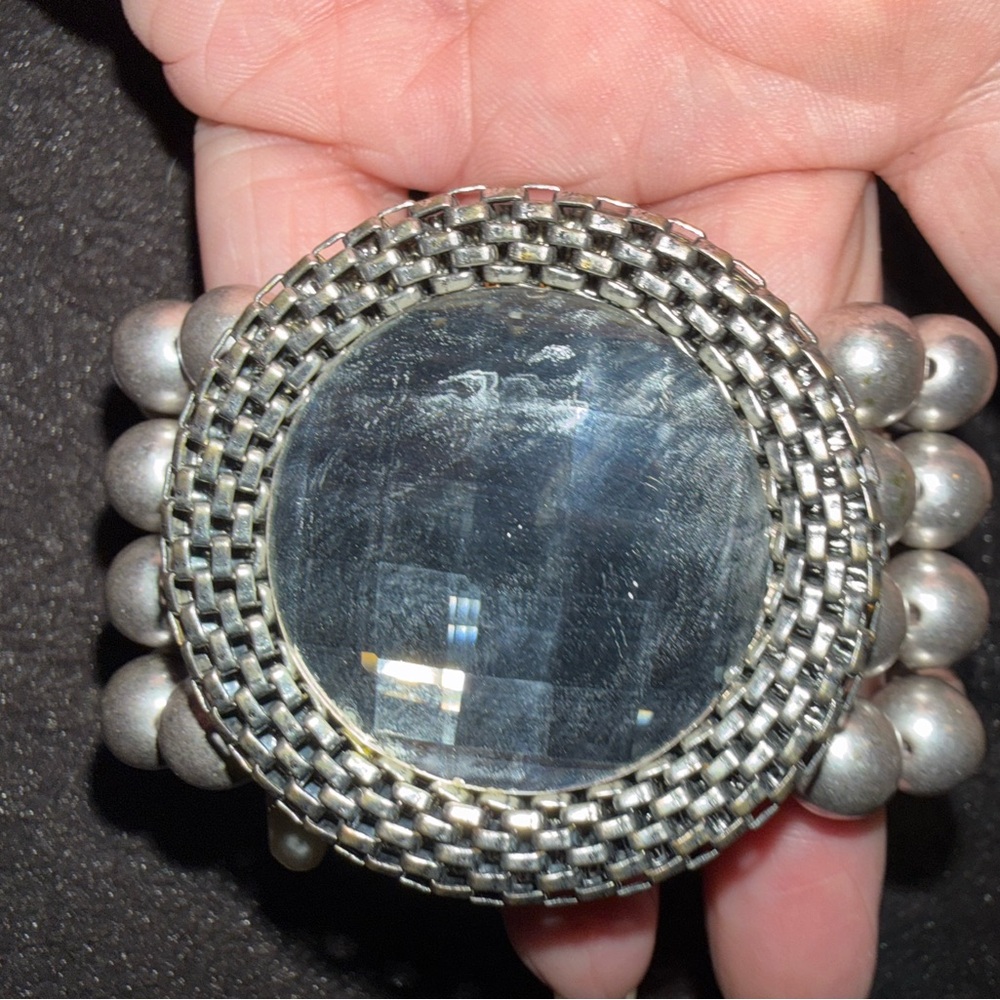 Silver Beaded Bracelet